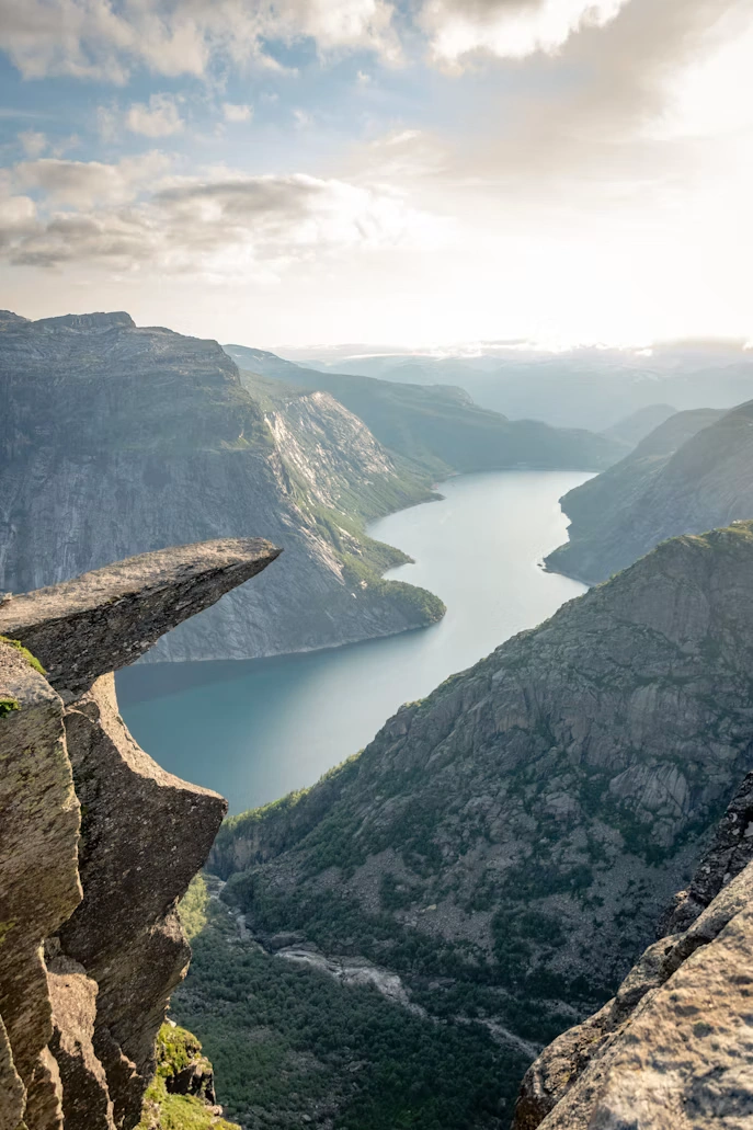 Summer fjord landscape in Norway