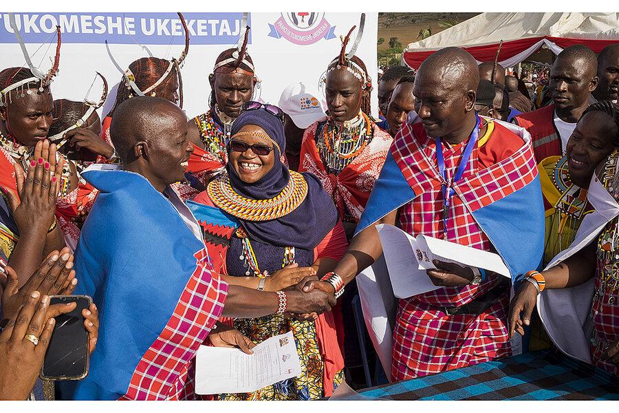 Maa language used in Masai cultural ceremonies