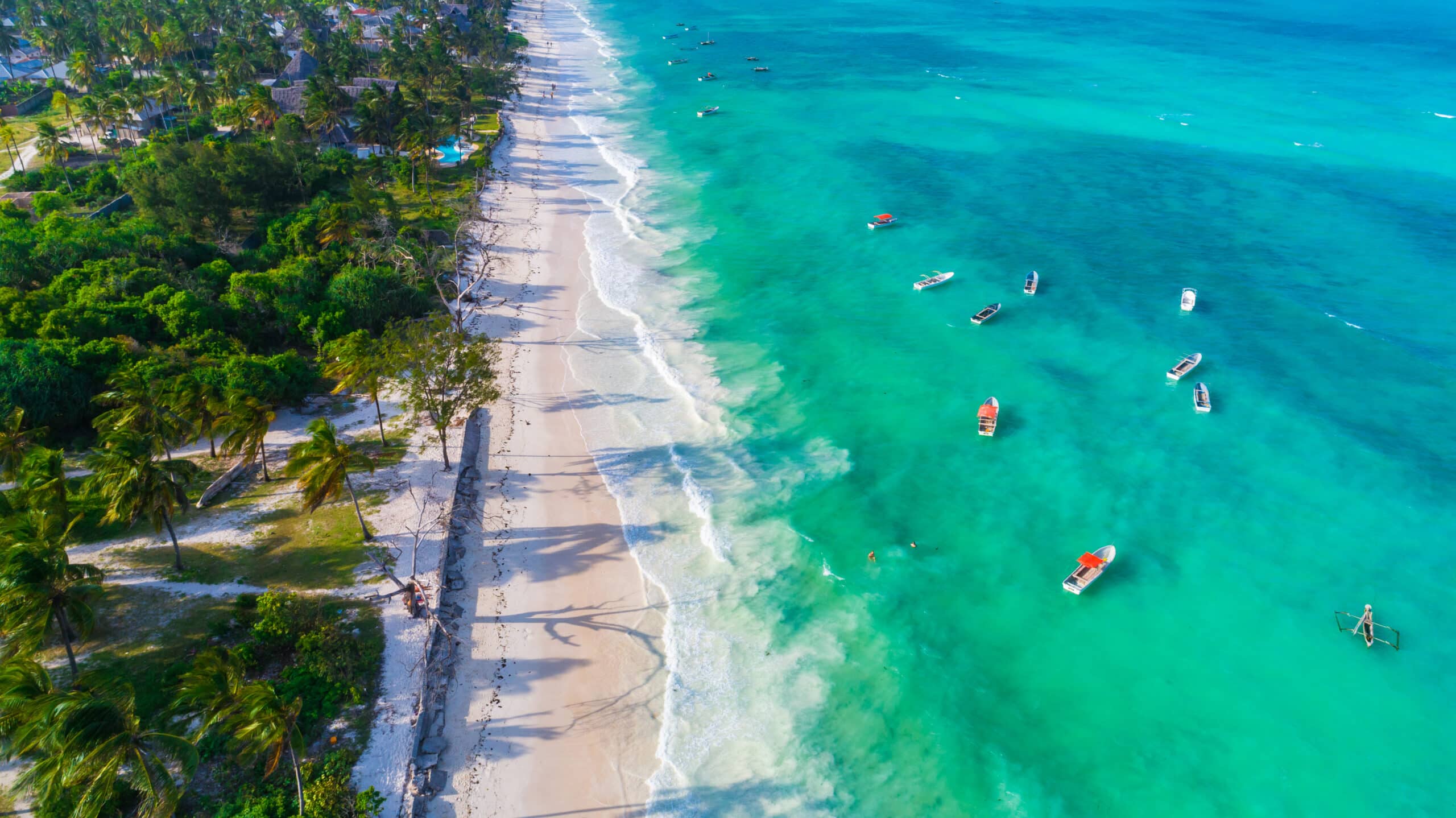 Paje beach Zanzibar east coast — kitesurfing lagoon active beach energy
