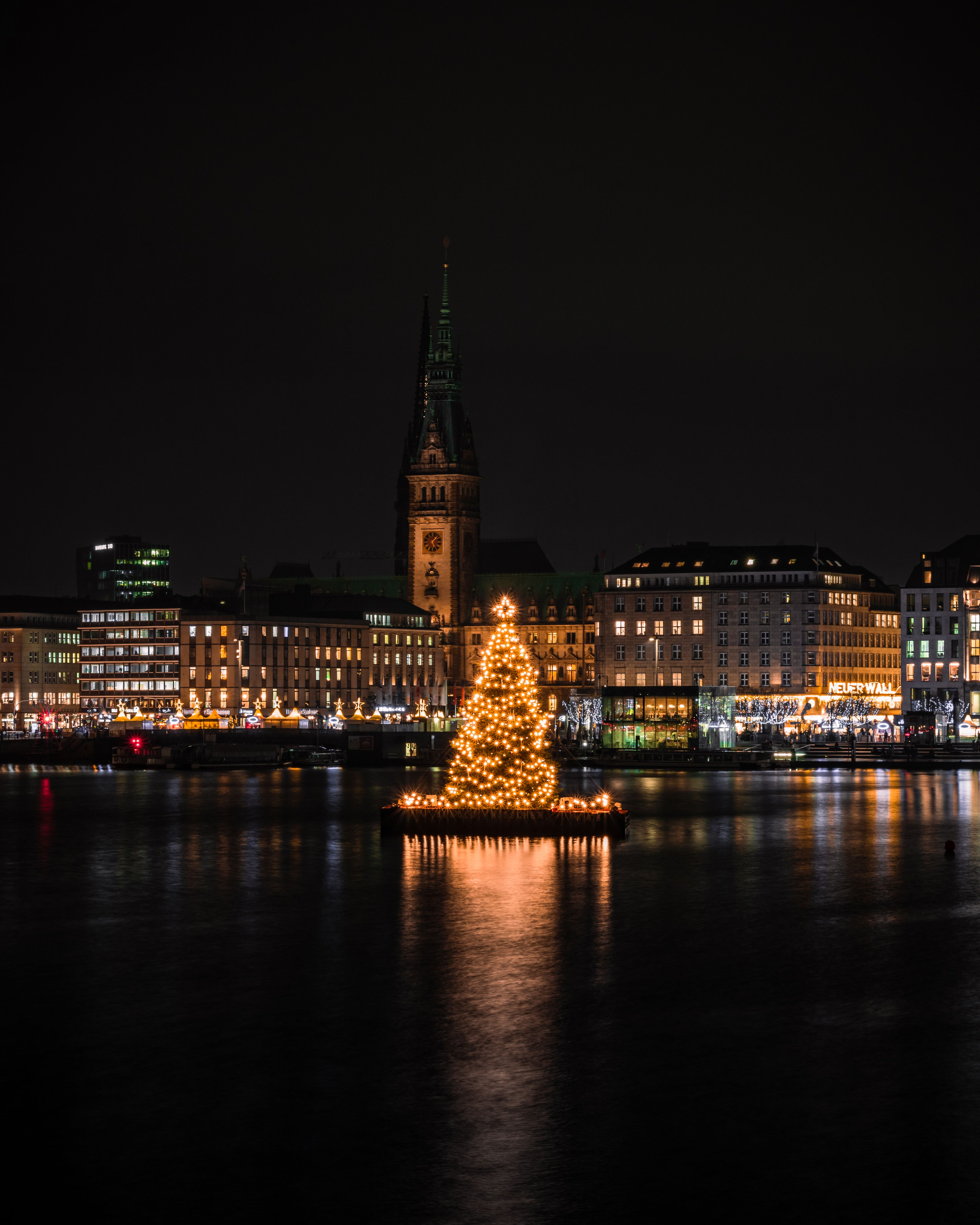 Norway Christmas tour package with festive city lights and winter scenery